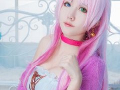 又见Neko的cosplay 风色夭夭演绎白丝猫娘